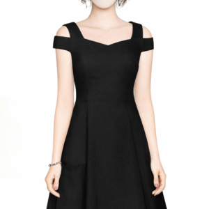 Elegance in black dress